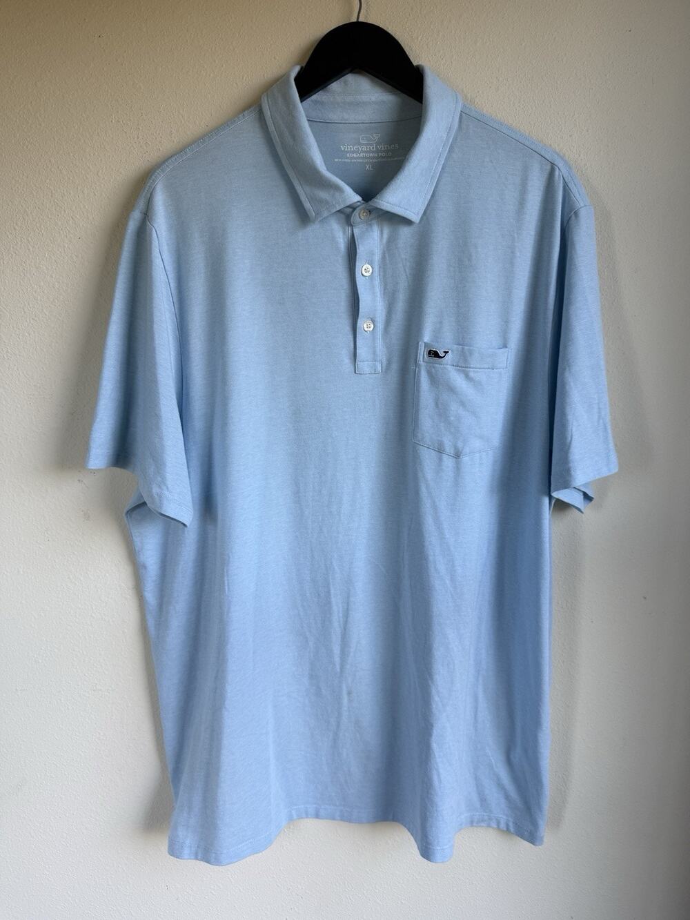 Vineyard Vines Edgartown Polo Youth XL Blue Cotton Pocket Whale